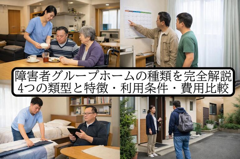 障害者グループホームの種類を完全解説｜4つの類型と特徴・利用条件 