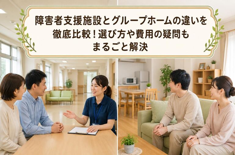 障害者支援施設 グループホーム 違い